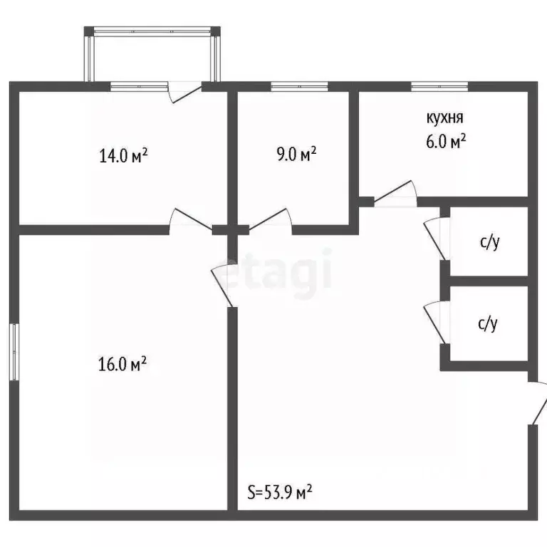 3-к кв. Владимирская область, Ковровский район, Новосельское с/пос, ... - Фото 2
