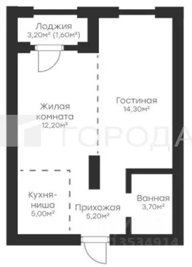 2-к кв. Алтайский край, Барнаул Северо-Западная ул., 48А (42.0 м) - Фото 2