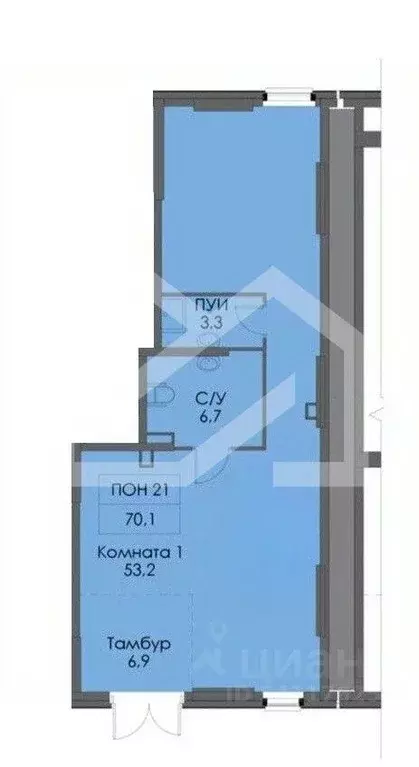 Торговая площадь в Москва 2-й Нагатинский проезд, 6к1 (70 м) - Фото 2