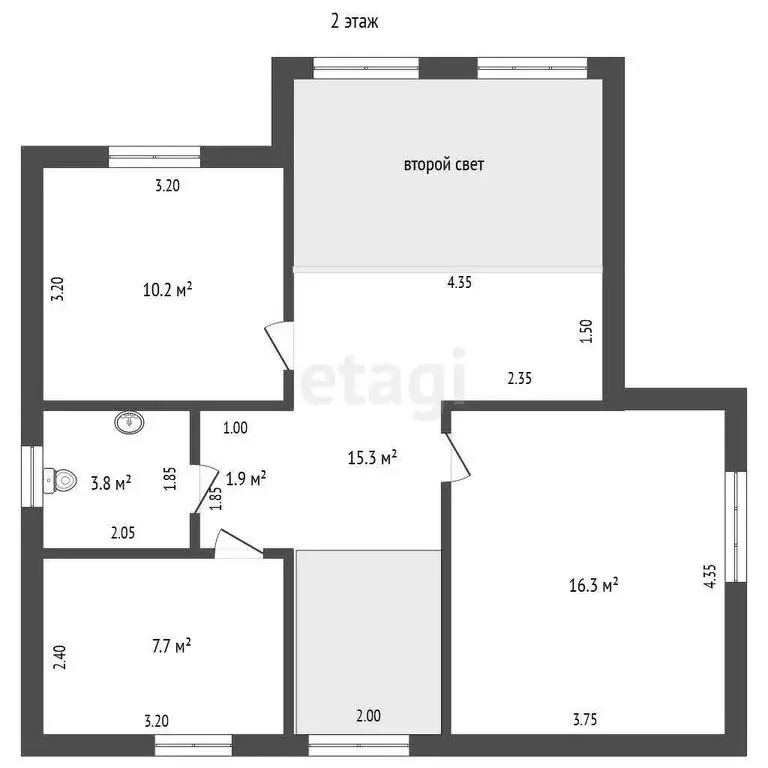 Дом в посёлок городского типа Кокуй, 1-я Набережная улица (150 м) - Фото 2