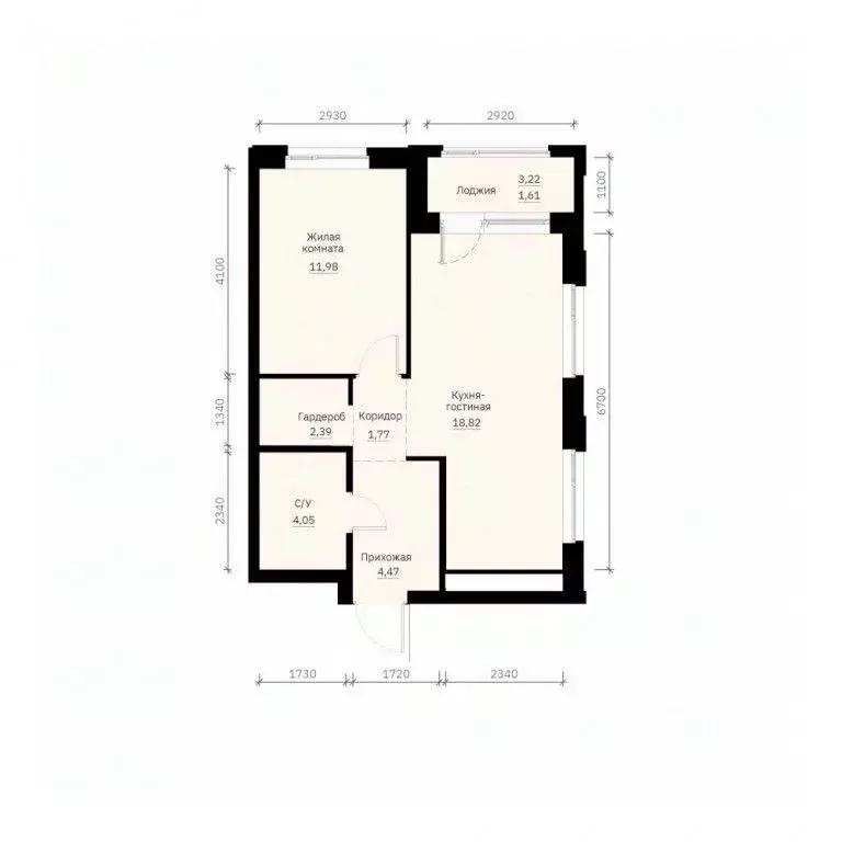 1-к кв. Свердловская область, Екатеринбург ул. Победы, 65 (45.09 м) - Фото 0