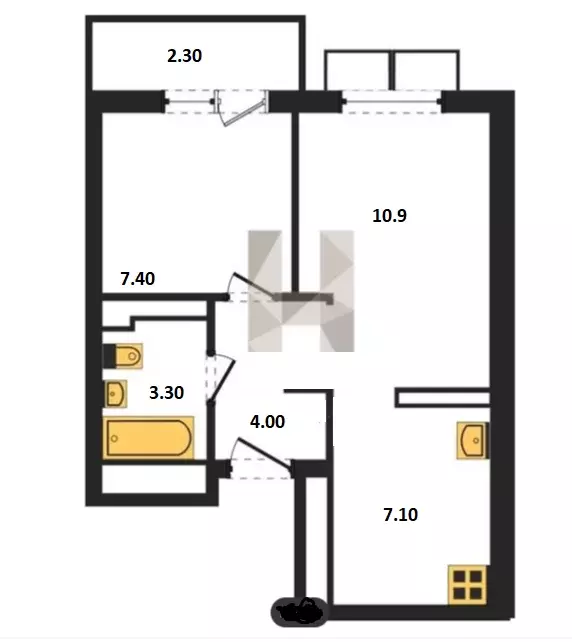 Продаётся 1-к квартира, 35 м - Фото 1