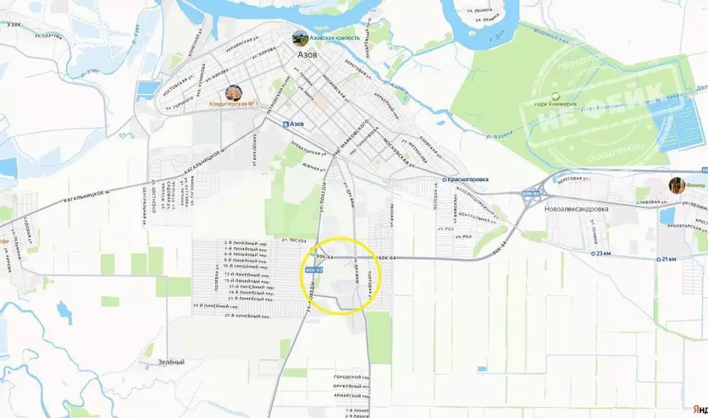 Участок в Ростовская область, Азов Азовский район, ул. Победы (400.0 ... - Фото 1