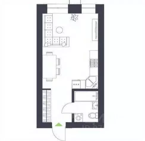 Студия Татарстан, Казань ул. Хайдара Бигичева, 17 (21.1 м) - Фото 1