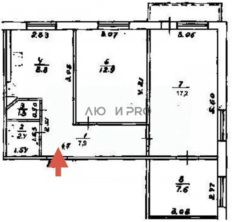 3-к кв. Башкортостан, Уфа Айская ул., 50 (58.1 м) - Фото 2
