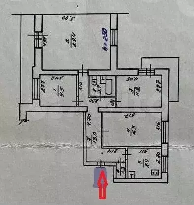 4-к. квартира, 92,7 м, 5/9 эт. - Фото 0