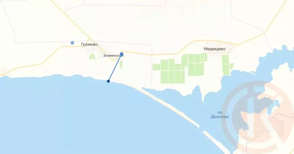 Участок в Крым, Черноморский район, Окуневское с/пос, с. Знаменское  ... - Фото 2