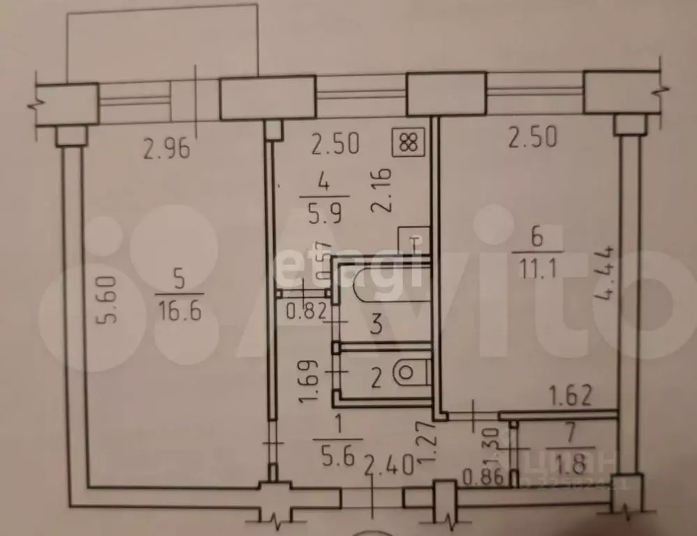 2-к кв. Удмуртия, Ижевск ул. Труда, 40 (44.3 м) - Фото 1