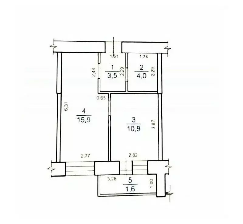 1-к кв. Забайкальский край, Чита Кабанская ул., 1 (34.3 м) - Фото 1