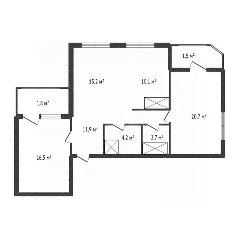 3-к кв. Брянская область, Брянск 2-й Советский пер., 7а (81.9 м) - Фото 2