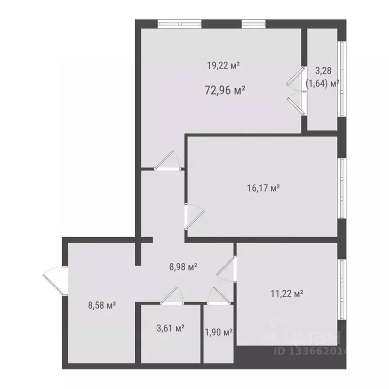 2-к кв. Сахалинская область, Южно-Сахалинск ул. Ленина (71.32 м) - Фото 1