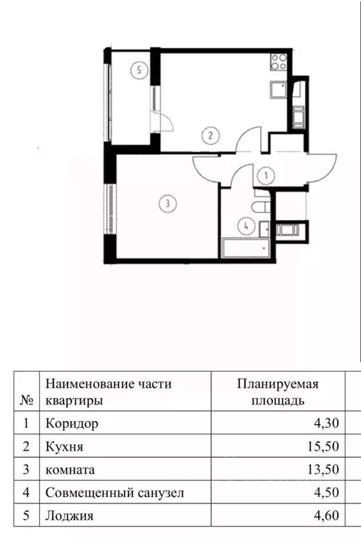 1-к кв. Омская область, Омск Зеленая река мкр, 5 (40.1 м) - Фото 1