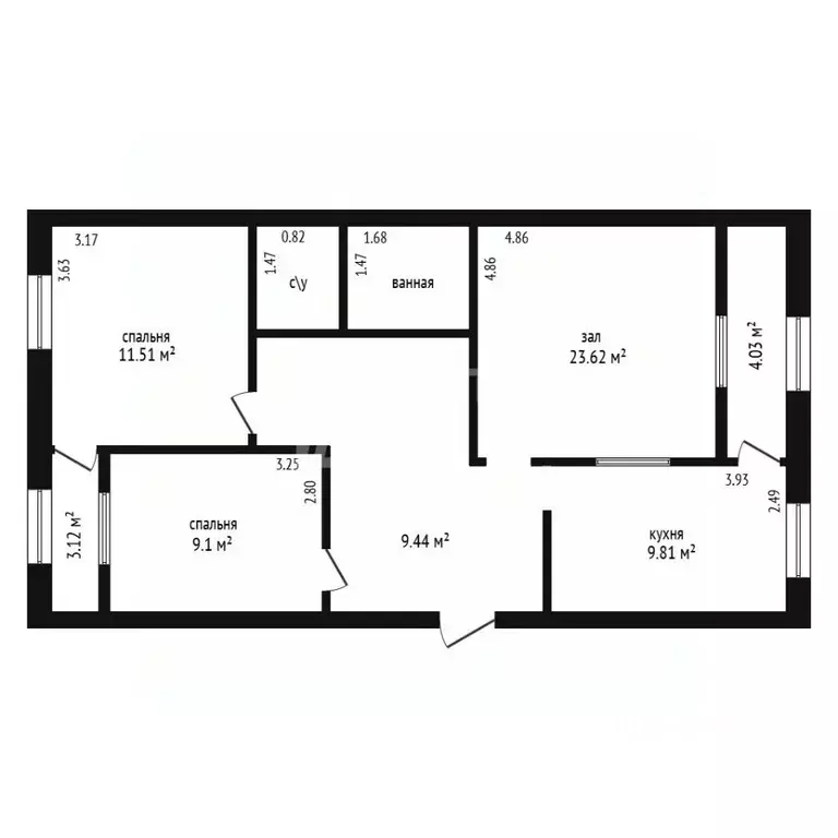 3-к кв. Дагестан, Дербент ул. М. Далгата, 6 (79.0 м) - Фото 2