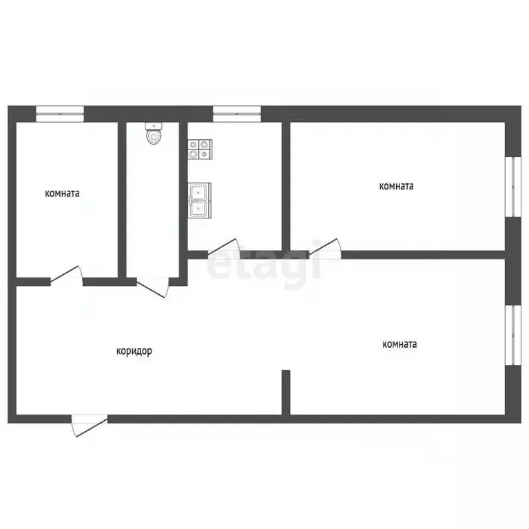 3-к кв. Мордовия, Саранск ул. Пржевальского, 34 (52.0 м) - Фото 2