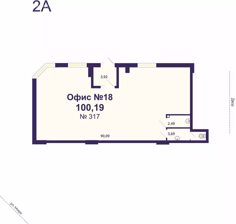 Помещение свободного назначения (100 м) - Фото 1