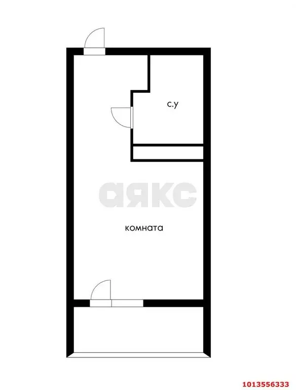 Квартира-студия: Краснодар, улица имени Дзержинского, 110А (21 м) - Фото 0