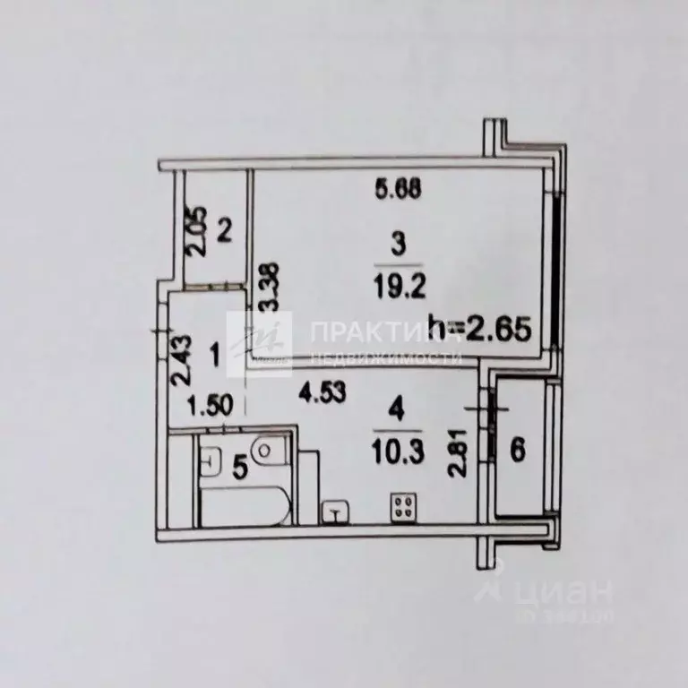 1-к кв. Московская область, Люберцы ул. Кирова, 12к2 (39.8 м) - Фото 2