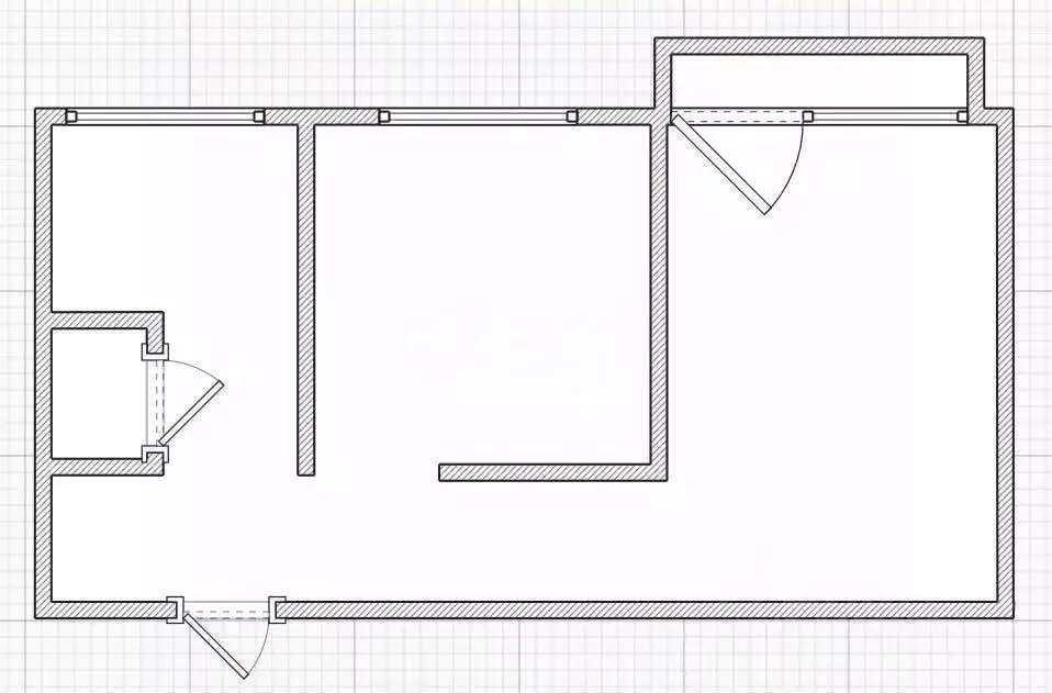2-к кв. Татарстан, Казань ул. Галиаскара Камала, 45 (44.4 м) - Фото 1
