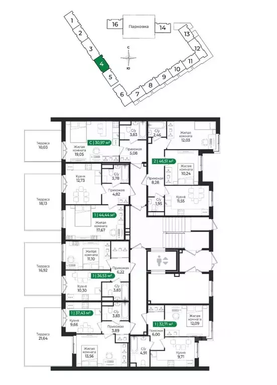 2-к кв. Ленинградская область, Сертолово Всеволожский район, Сертолово ... - Фото 2