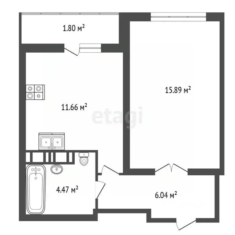 1-к кв. Ярославская область, Ярославль ул. Дядьковская, 25А (39.48 м) - Фото 1