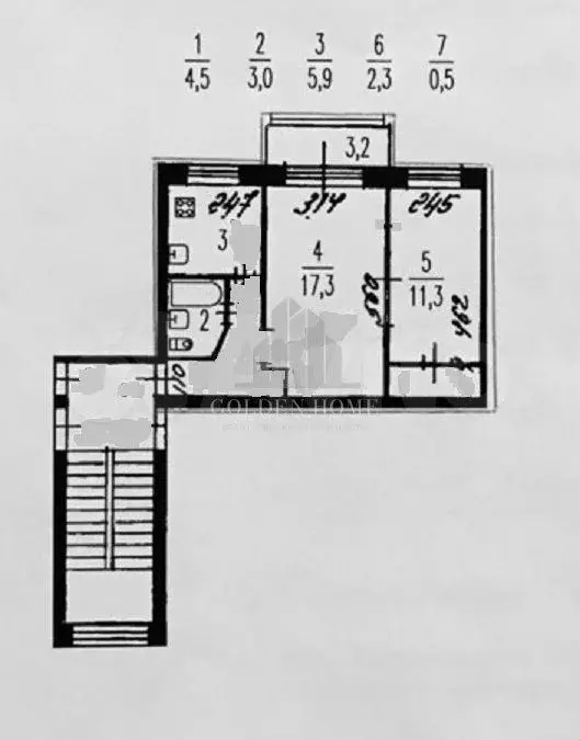 2-к. квартира, 45 м, 3/5 эт. - Фото 0