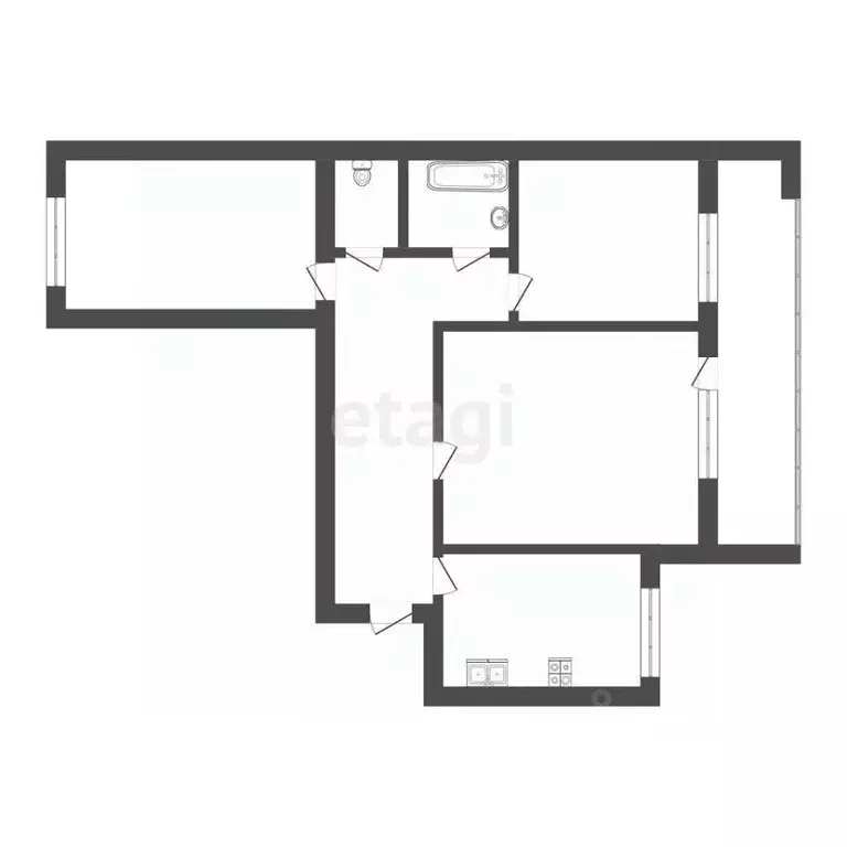 3-к кв. Смоленская область, Смоленск ул. 25 Сентября, 16 (66.0 м) - Фото 0