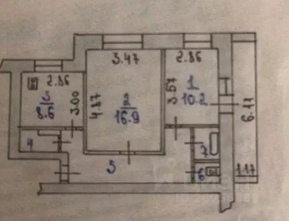 2-к кв. Ивановская область, Иваново Кохомское ш., 10 (55.0 м) - Фото 1