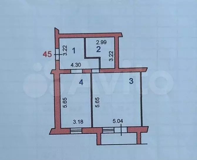 1-к. квартира, 70 м, 4/5 эт. - Фото 0