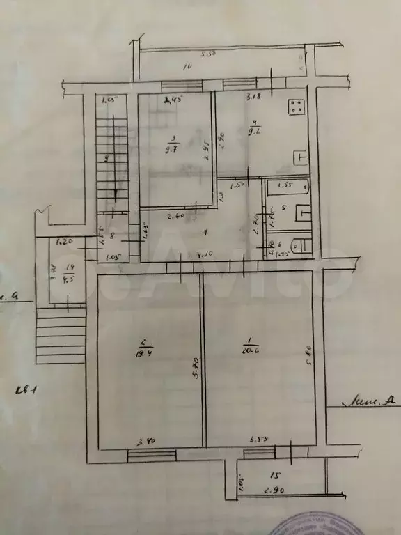 3-к. квартира, 108,5 м, 1/2 эт. - Фото 0