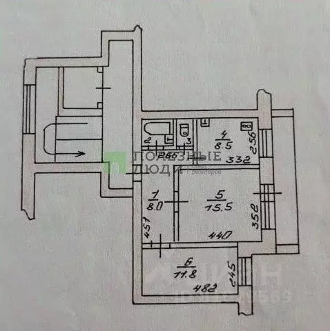 2-к кв. Амурская область, Благовещенск ул. Воронкова, 4/2 (47.7 м) - Фото 2