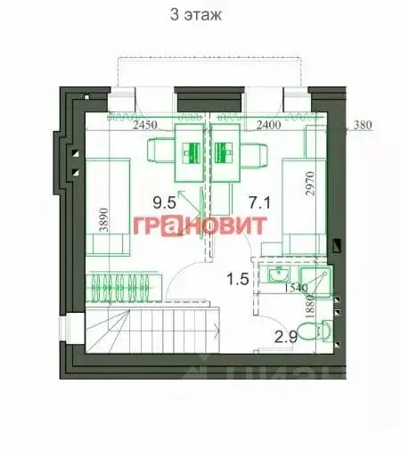 3-к кв. Новосибирская область, Новосибирский район, Мичуринский ... - Фото 1