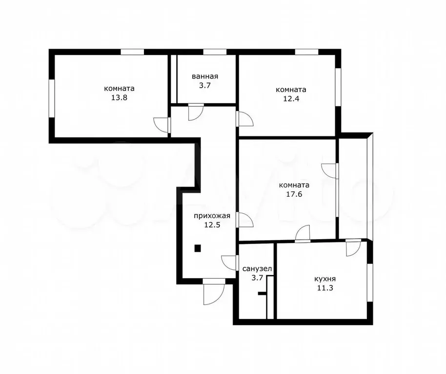 3-к. квартира, 75 м, 2/9 эт. - Фото 0