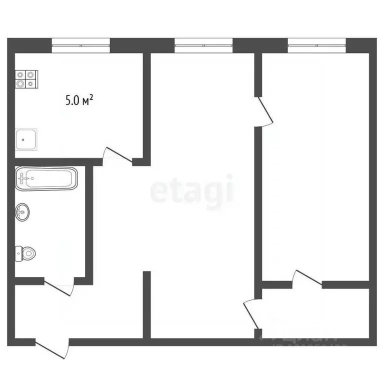 2-к кв. Архангельская область, Коряжма ул. Лермонтова, 21 (44.2 м) - Фото 1