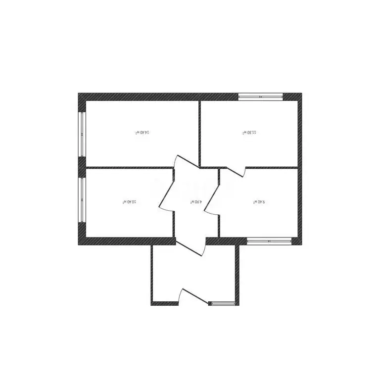 Дом в село Барышево, улица Щетинкина (50.9 м) - Фото 1