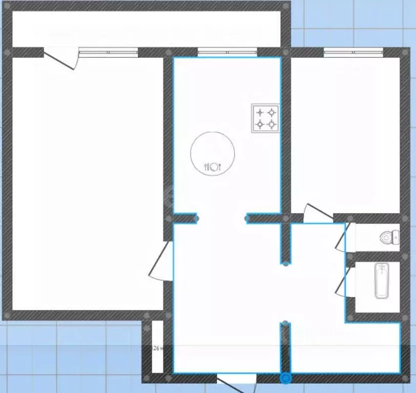 2-к кв. Иркутская область, Ангарск 17-й мкр, 7 (47.7 м) - Фото 2