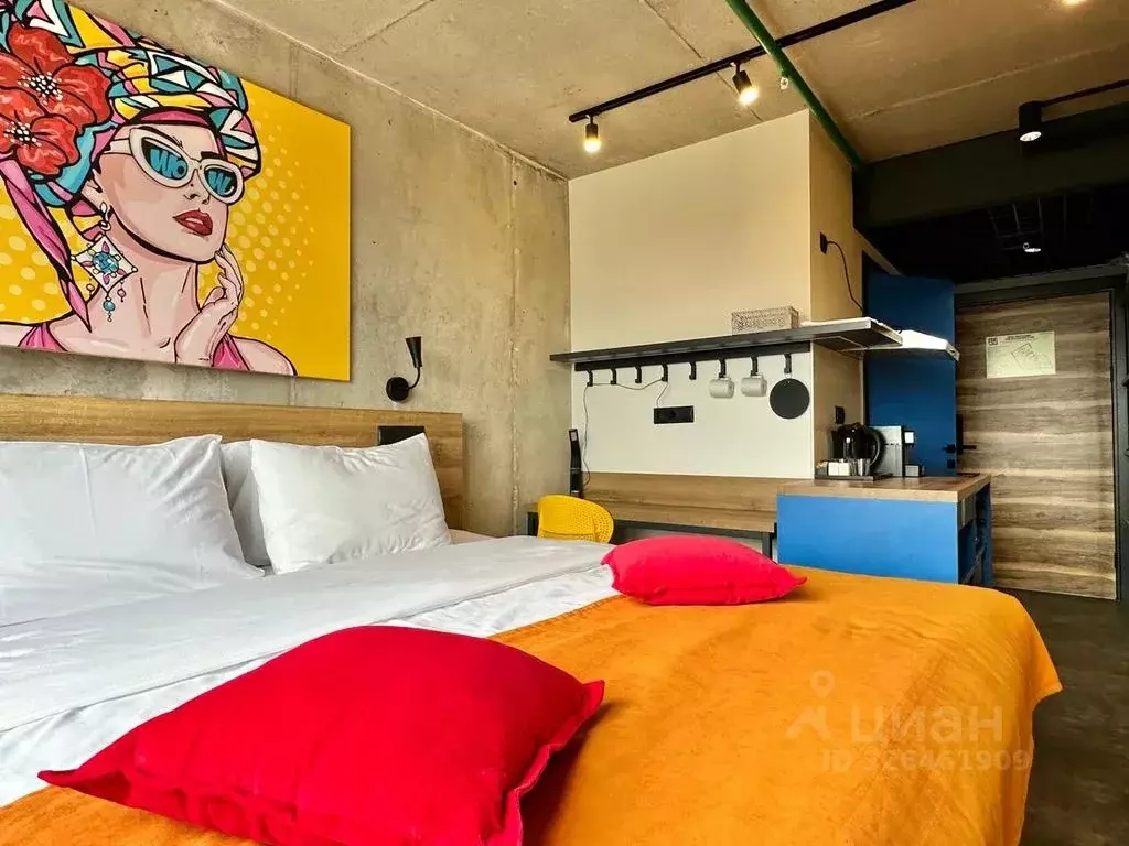 Комната Санкт-Петербург ул. Орджоникидзе, 44а - Фото 1