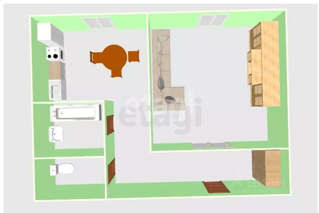 1-к кв. Сахалинская область, Южно-Сахалинск ул. М.А. Пуркаева, 106А ... - Фото 2