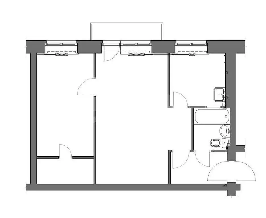 2-комнатная квартира: Тула, улица Кирова, 192 (44 м) - Фото 1
