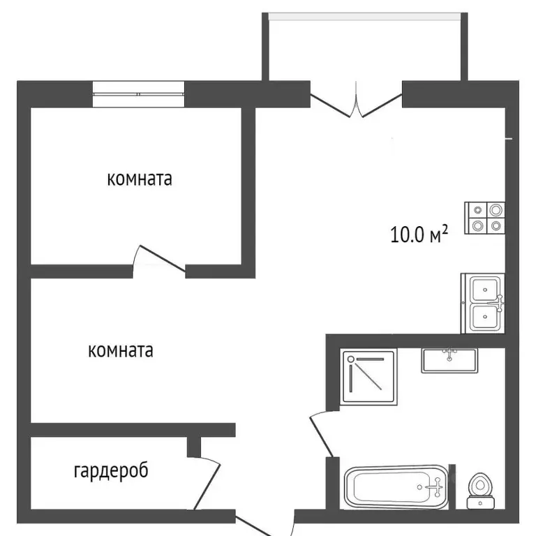 2-к кв. Москва Береговой проезд, 5Ак2 (40.0 м) - Фото 2