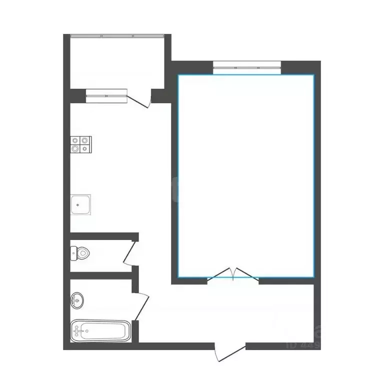 1-к кв. Смоленская область, Смоленск ул. Ломоносова, 10В (36.0 м) - Фото 2