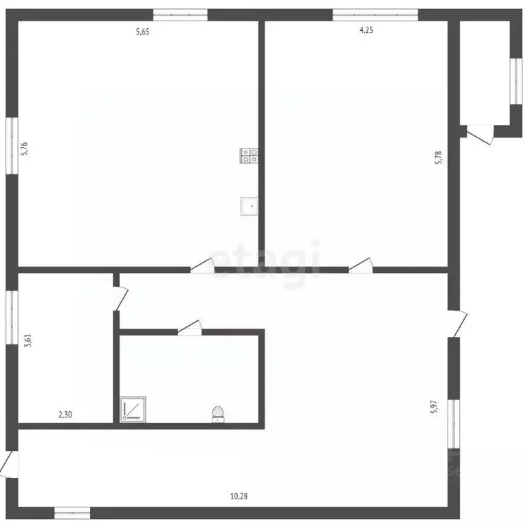 Дом в Томская область, Томский район, д. Борики Школьная ул., 7 (127 ... - Фото 1