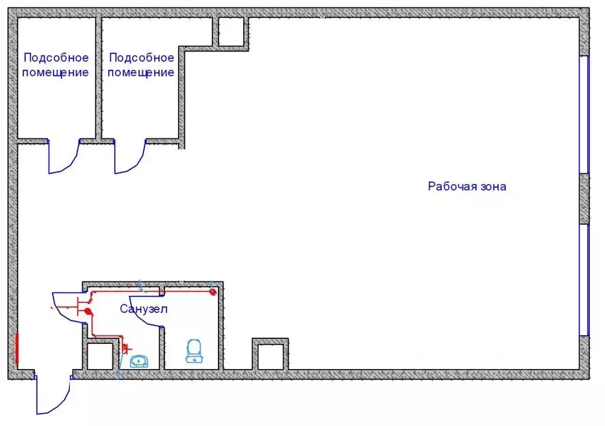 Помещение свободного назначения в Москва ул. Маршала Рыбалко, 2к9 (55 ... - Фото 2