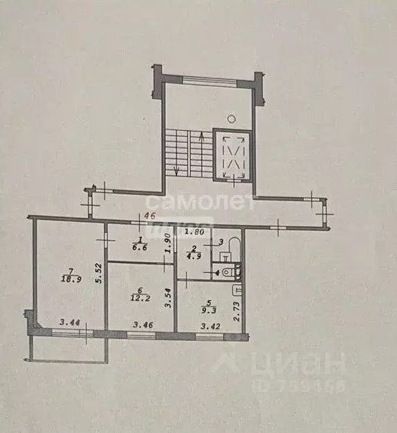 2-к кв. Новосибирская область, Новосибирск Спортивная ул., 11/1 (56.0 ... - Фото 2