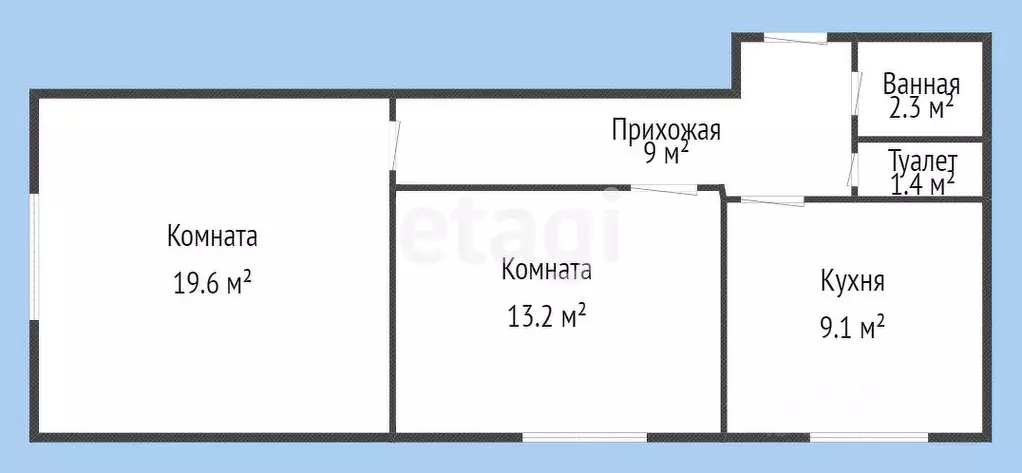 2-к кв. Краснодарский край, Горячий Ключ ул. Ленина, 147А (54.6 м) - Фото 1
