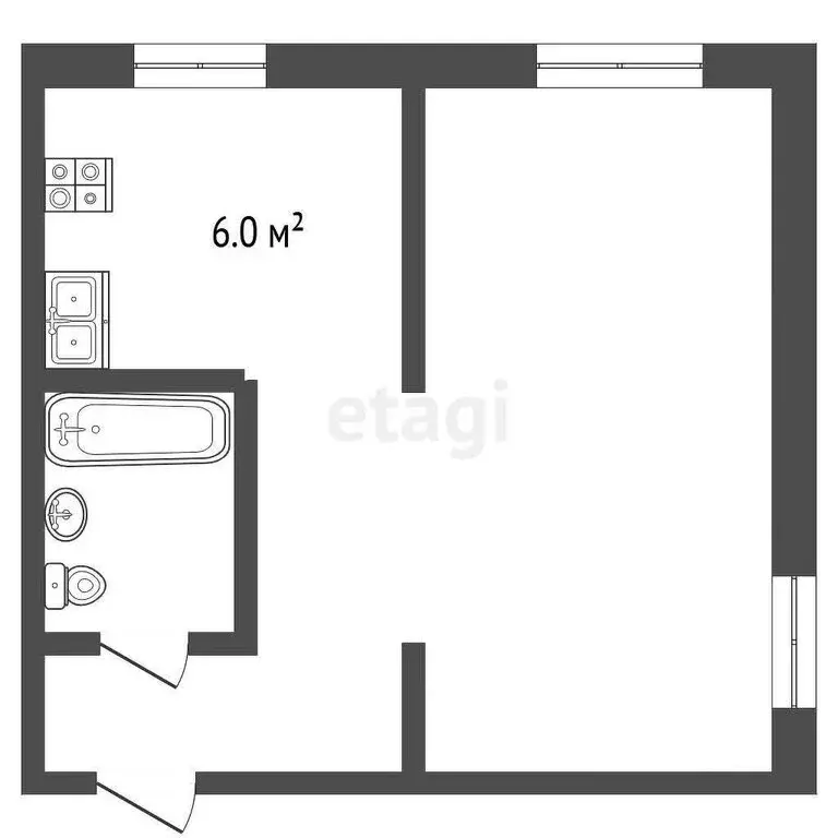 1-комнатная квартира: Пермь, улица Механошина, 10 (31 м) - Фото 0