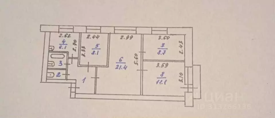 4-к кв. Новосибирская область, Бердск Большевистская ул., 2 (65.0 м) - Фото 0