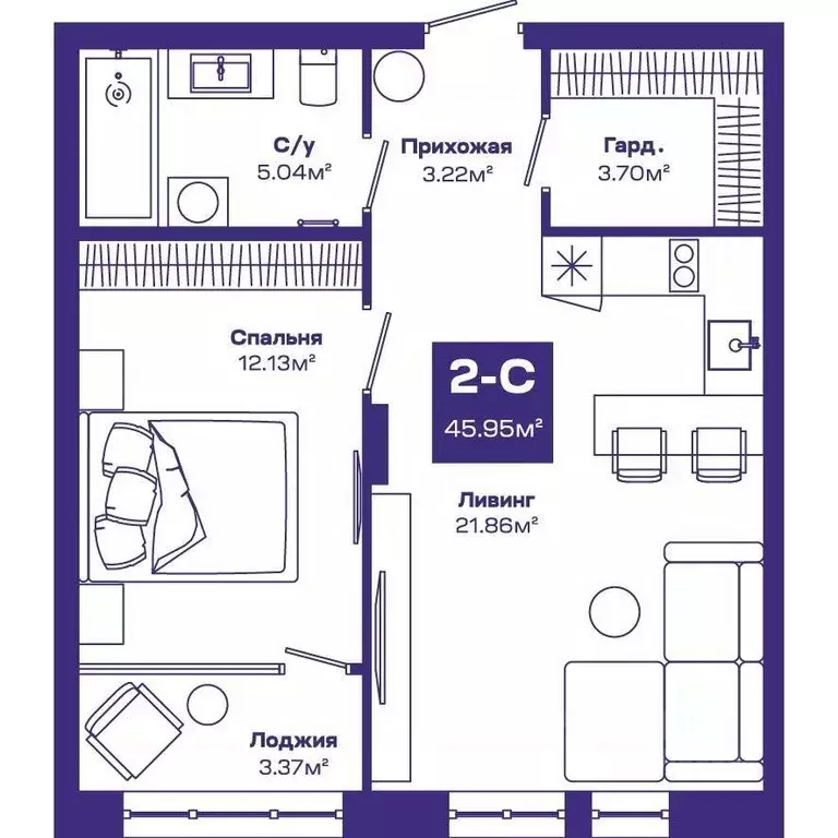 2-к кв. Новосибирская область, Новосибирский район, Краснообск рп, 7-й ... - Фото 0