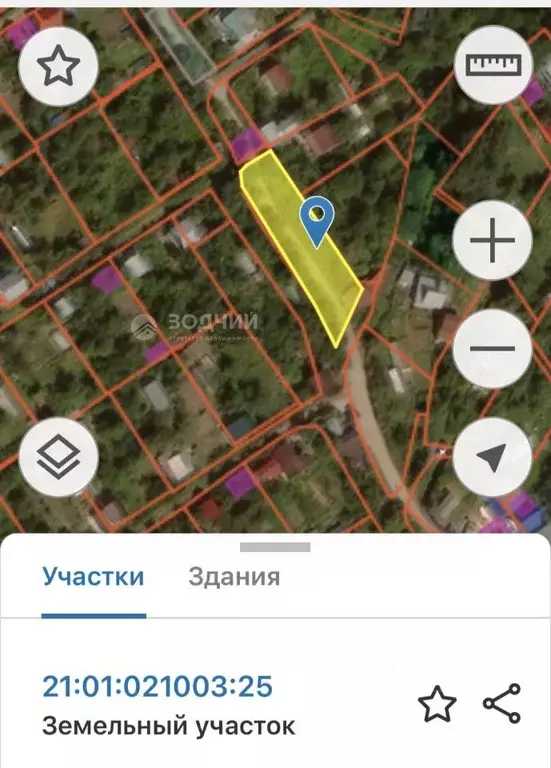 Участок в Чувашия, Чебоксары Заря СНТ, 597 (6.0 сот.) - Фото 1