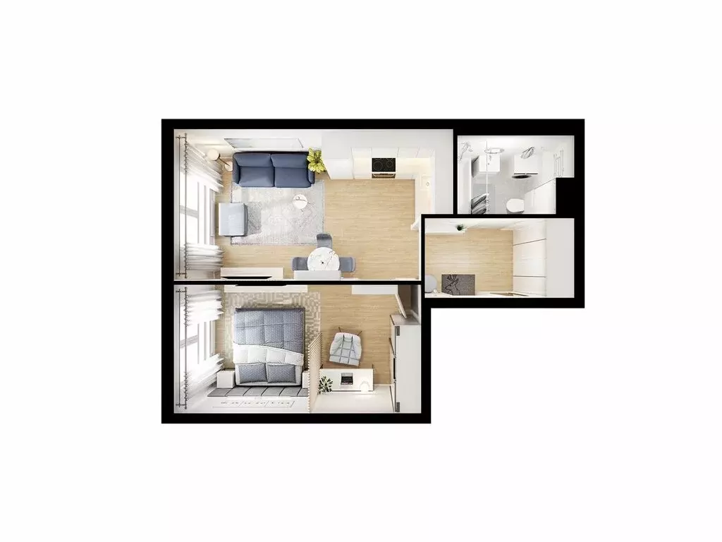 1-комнатная квартира: Москва, Новоостаповская улица, 7к2 (41.4 м) - Фото 1