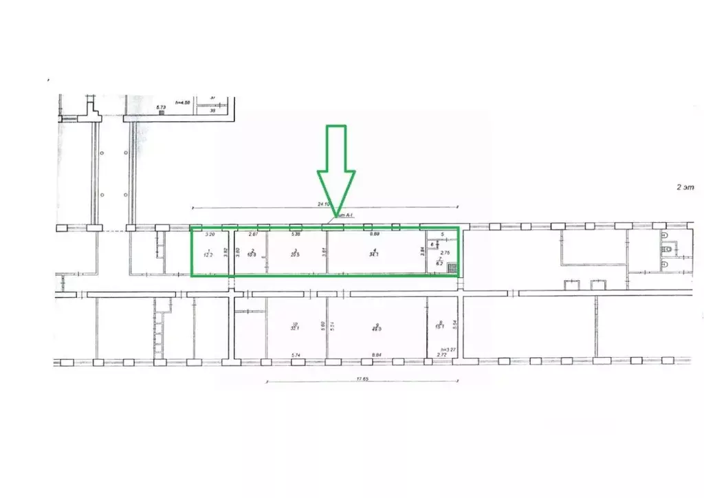 Помещение свободного назначения в Коми, Инта ул. Горького, 23 (87 м) - Фото 1